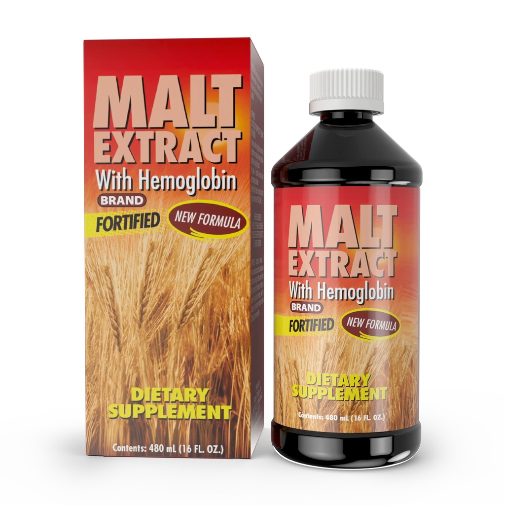 Mout en Hemoglobine Extract - Voedingssupplement voor energie en vitaliteit (16 Fl Oz/pakket van 1)