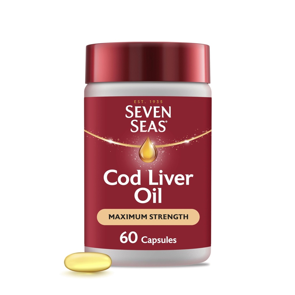 Seven Seas Cod Liver Oil Extra hoge sterkte 60 capsules