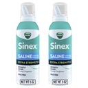 VICKS Sinex Saline Extra Strength Nasal Spray, 3X Concentrated* Drug Gratis Ultra Fine Mist, onmiddellijk Wist Slijm, Ultra Geconcentreerd om de spijsvertering te wissen snel, veilig voor dagelijks gebruik, 5 OZ x 2