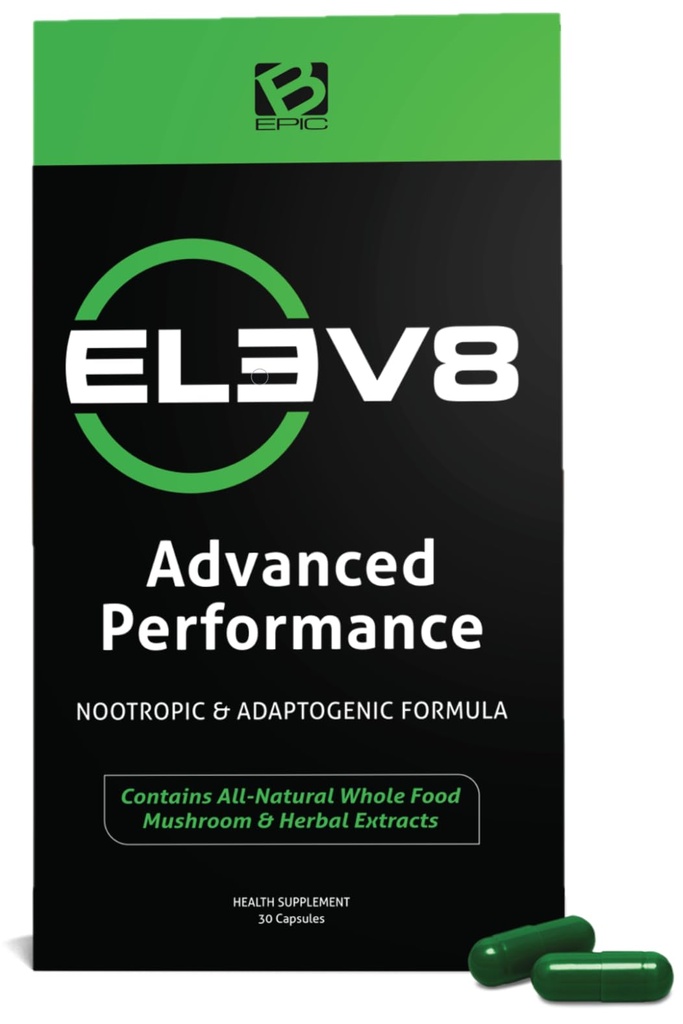 BEpic ELEV8 Advanced Performance Supplement - 30-Day Supply (30 Capsules) Ontgrendelen Oude Geneeskrachtige Geheimen voor optimale gezondheid en werking (Verpakking mei Vary)