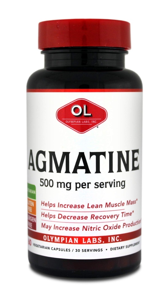 Olympian Labs Agmetine 500 mg per portie, 60 Vegetarische Capsules