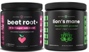 NutraChamps Beetwortelpoeder & Lion's Mane Powder. Krachtige Circulatie & Adaptogen Blends