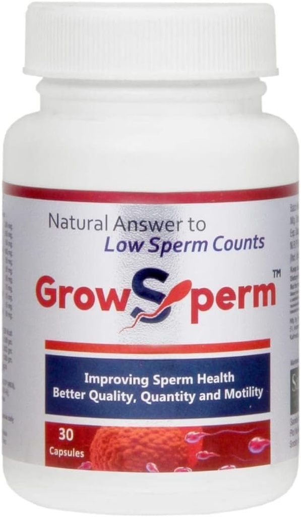 Groei Sperma Veg Capsules Natuurlijke Antwoord op Low Sperma Telling - Mannelijke Vruchtbaarheid Supplement - Sperma Telling en Motility Ondersteuning 30 capsules