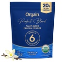 Orgain Organic Vegan Perfect Blend Protein Powder, 20g Clean Plant Protein, 6 Ingrediënten, < 1g Suiker, Glutenvrij, Non-GMO; Geen kunstmatige smaken, Stevia Extract, Zuivel of soja Ingrediënten- Vanille