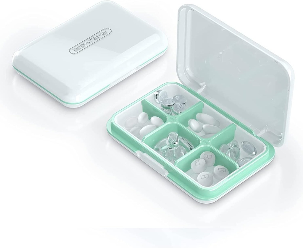 Dagelijkse pil Organisator, pil Box voor portemonnee - Dtouayz Travel Pill Case, Vitamine Supplement en Medicatie Dispenser Waterdichte 6 Compartiment Medicine houder, Weekly Large Pill Container