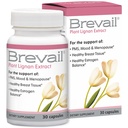 Brevail Plant Lignan Extract Capsules, Proactieve Borstgezondheid Supplement met 50 mg SDG Lignans van Flax Seed Hulls voor gezonde oestrogeenbalans en PMS Mood Support Pillen, 30 Tellen