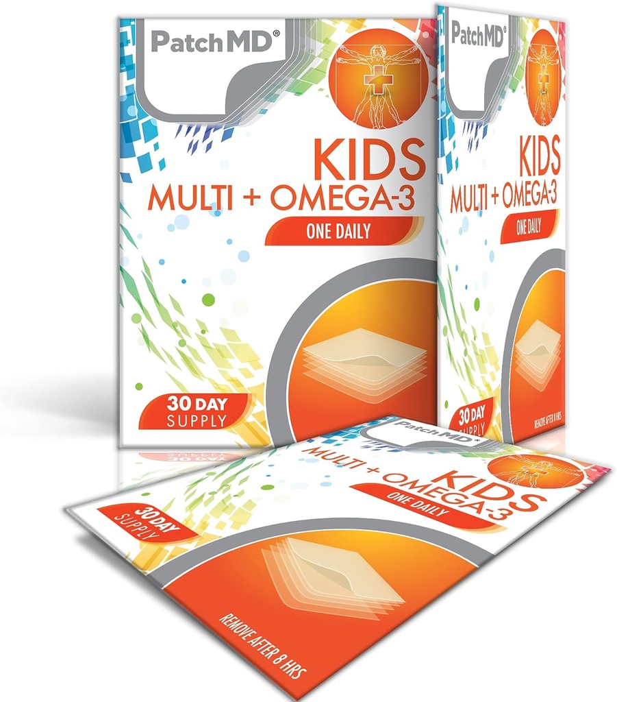PatchMD Kids Multi + Omega-3 Topische Patches - 30 Days Supply