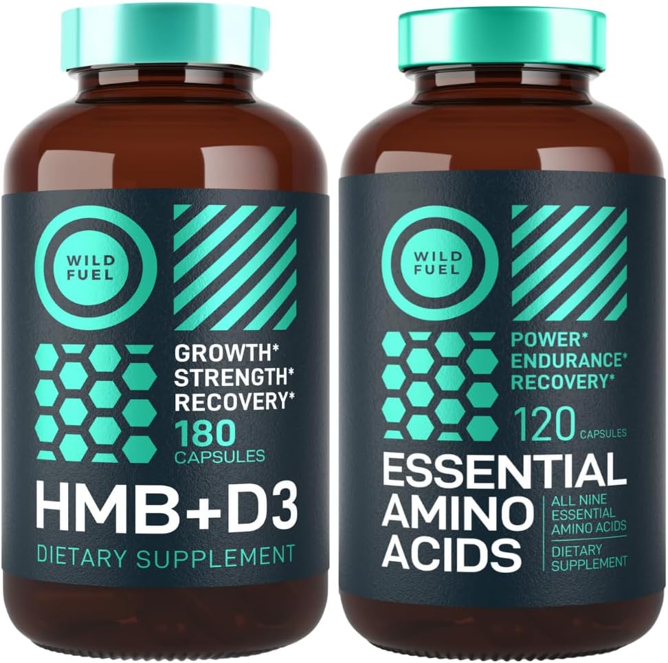 WILDE BRANDSTOF HMB met vitamine D3 en essentiële Aminozuur supplement Power and Recovery Bundle