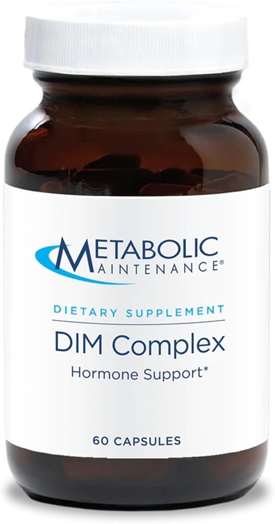 Metabole onderhoud DIM Complex - 100mg DIM supplement voor vrouwen en mannen, diindolylmethaan voor hormoonbalans, estrogeen, en levergezondheid ondersteuning - 60 Vegetarische capsules (pakket van 1)