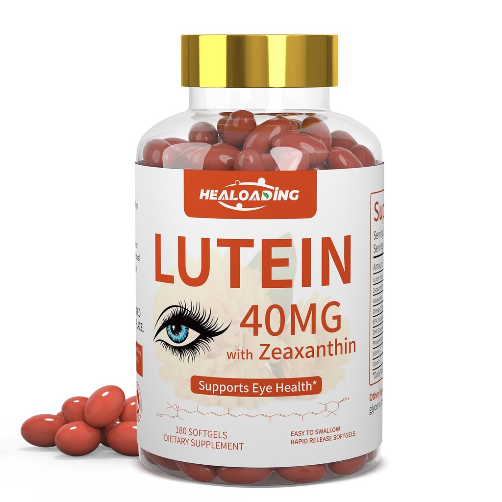 Luteïne en Zeaxanthine Supplement Softgels: Oogvitaminen en supplementen met vitamines C, E, Omega 3, Luteïne & Zeaxanthine voor het verbeteren van het zicht en het herstellen van oogvermoeidheid