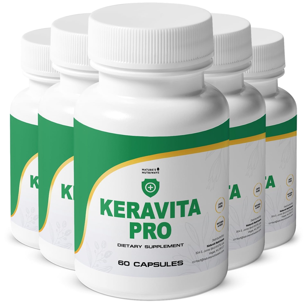 Keravita Pro - Natuurlijke aanvulling met vitamine C, vitamine E, groene thee, kurkuma &amp; paddo voor haar & Nagel 