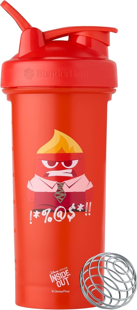 BlenderBattle Pixar Classic V2 Shaker Bottle Perfect voor eiwitshakes en preworkout, 28-Ounce, Inside Out