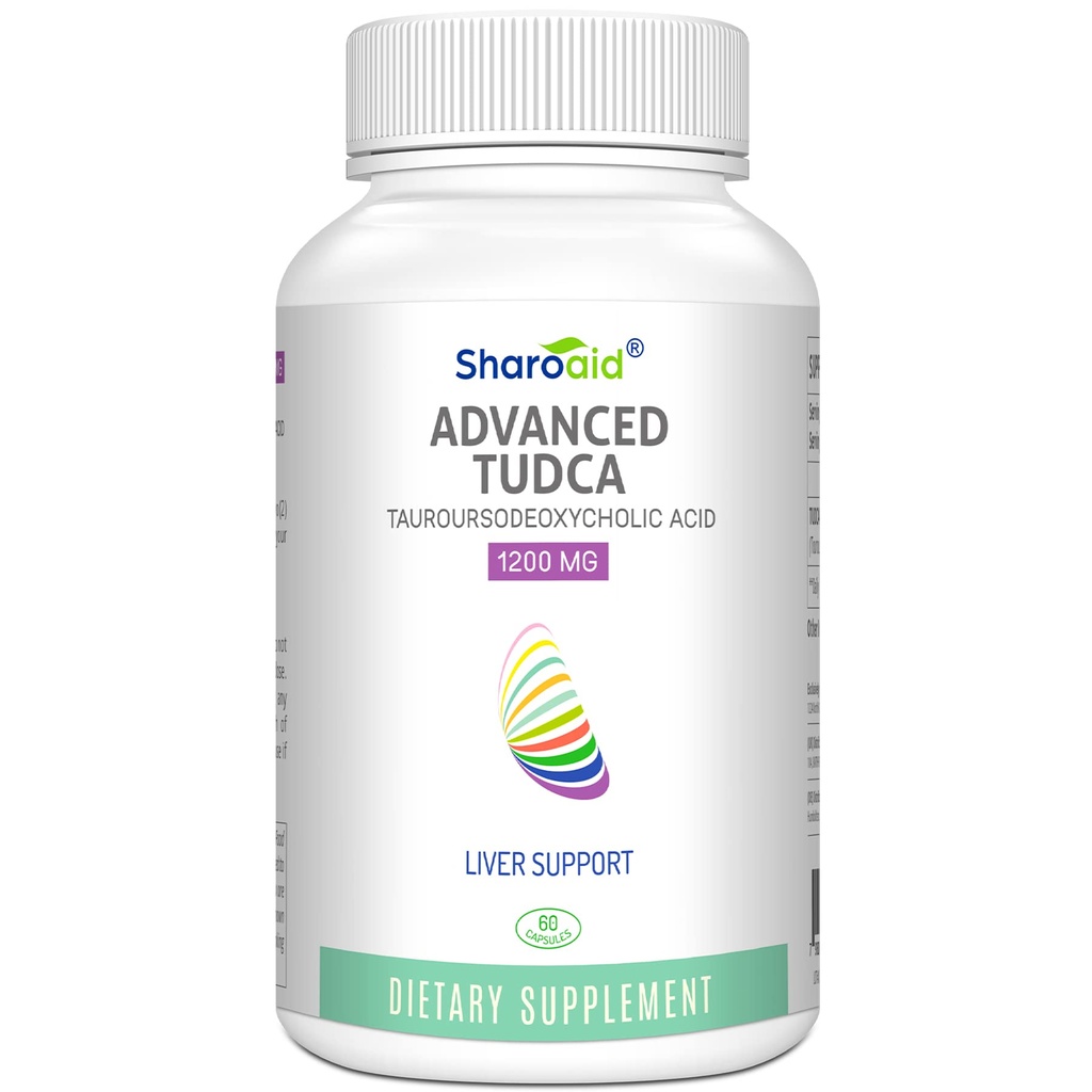 TUDCA Lever Ondersteuning Supplementen 1200 mg-Derde partij Tested-High Strength Formula-Bile Salts voor lever Detox Cleanse-Vegan Capsules voor lever, Kidney,Gallblader Health,1 Fles-60 Capsules
