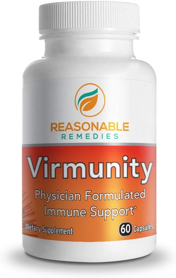 Vircommunity - Immuun Support Supplement, 60 capsules voor volwassenen, met vitamine C en E, Selenium, zink, antioxidanten, NAC, en probiotica.