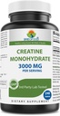 Brieofood Creatine Pillen 3000 mg per portie - 240 tabletten - 3rd Party Lab Getest op zuiverheid en kwaliteit - helpt de atletische prestaties te verbeteren