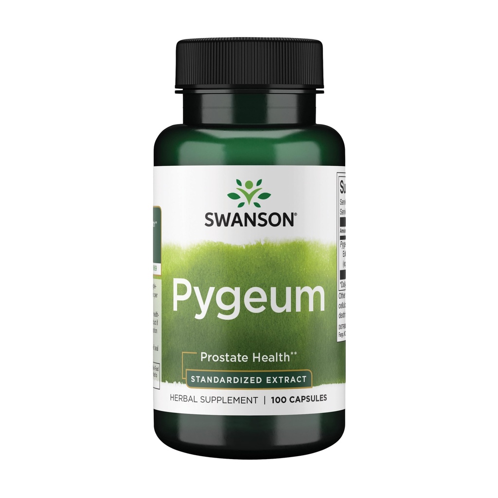 Swanson Pygeum - Herbal Supplement Promoting Male Prostate Health, Bladder, en urine Tract Health Support - Heren Health Supplement - (100 Capsules, 125mg Elk)