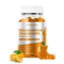 Glucosamine Chondroïtine Gummies met MSM & Vlierbes Extra sterkte - Gezamenlijke ondersteuning, Antioxidant Immuun Ondersteuning Supplement voor volwassenen, mannen en vrouwen mineralen, co-enzym Q10, DHA - 60 Oranje Gummies