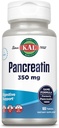 KAL Pancretan 350mg, Digestieve enzymen voor vrouwen en mannen, Pancreatrische enzymen voor Digestieve Gezondheidsondersteuning, Glutenvrij, Non-GMO, Snelle Disintegratie, 60 dagen garantie, 100 porties, 100 tabletten