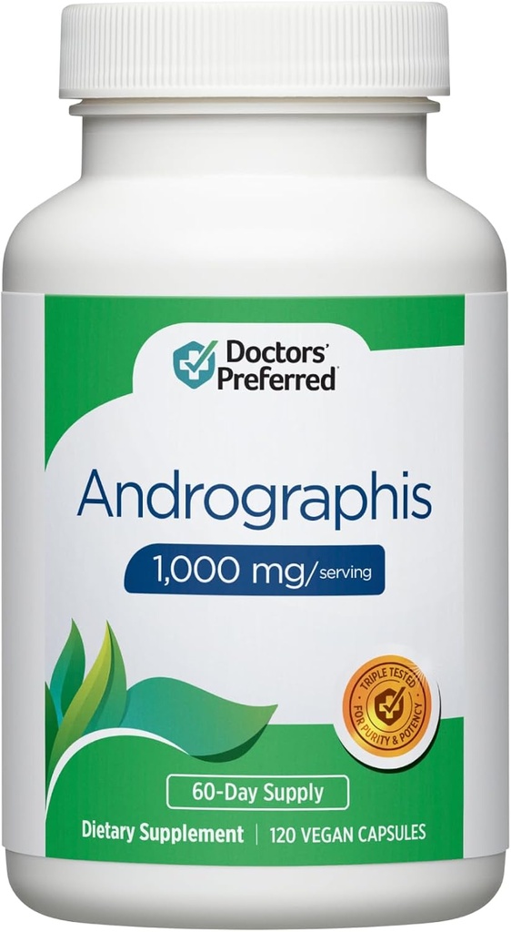 DOCTORS' VOORBEREIDE Andrographis Extract - 1.000 mg/Serving, 120 Vegan Capsules