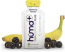 Huma Plus (Dubbele Elektrolyten) - Chia Energy Gel, BlackBerry Banana, 24 Gels - Maagvriendelijk, Real Food Energy Gels