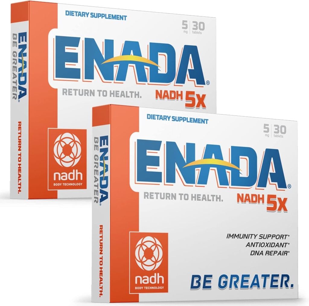 ENADA Nieuw 5MG NADH Supplement (Verminderd NAD) efficiënter dan NMN 