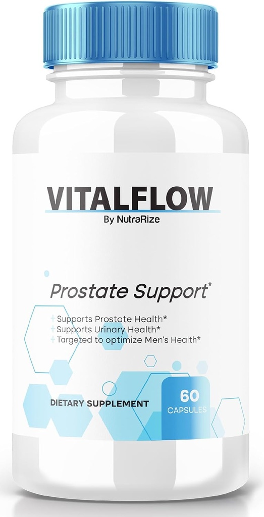 VitalFlow Capsules, VitalFlow Advanced Prostate Support Formula, officiële all-natural formule om te herstellen controle, Max Strength Pillen ter ondersteuning van de algemene gezondheid, Vital Flow Reviews (60 capsules)