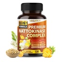 VEGATOT Organic Nattokinase Complex - 10IN1 Formula Vitamin D3, Niacin, Vitamine K2, Zink, CoQ10, Quercetin - Made in The USA (150 Count (Pack of 1))
