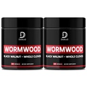 Wormhout Capsules - 12 Kruiden Blended Black Walnut, Kloven, Gember, Kurkuma, Kaneel, Apple, Quassia - 2 Packs 50 Capsules