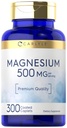 Carlyle Magnesium 500mg 300 overdekt Capletten Vegetarische, Niet-GMO, en Glutenvrije Supplement