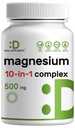 Magnesium Complex 500mg, 240 Veggie Capsules 10in-1 Glycinate, Citrate, Malate, & More 