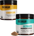 FreshCap Paddestoelen Energiebundel (Cordyceps Powder en Ultimate Mushroom Complex Powder)