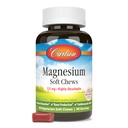 Carlson Magnesium Zachte Kauwen 125 mg Zeer absorbeerbare spierontspanning en algemene gezondheid - Bessen & Creme smaak - 40 Vegetarische Zachte Kauwen