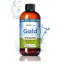 Colloïdaal Gold Liquid Organic Supplement by Nutrinoche - 100% zuiver Nano Gold Mineral - Ondersteunt geestelijke helderheid, focus & ontspanning - 8 oz fles - Veganistisch, Glutenvrije - Kristallijn - 30 ppm