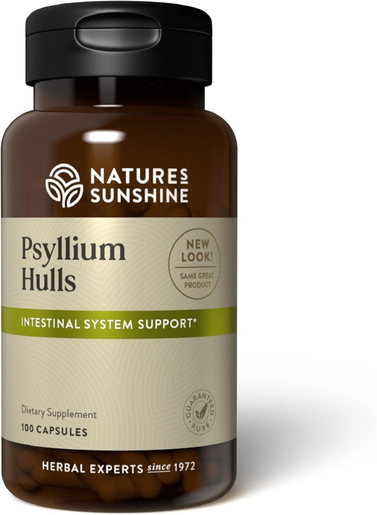 Nature's Sunshine Psyllium Hull, 100 Capsules 