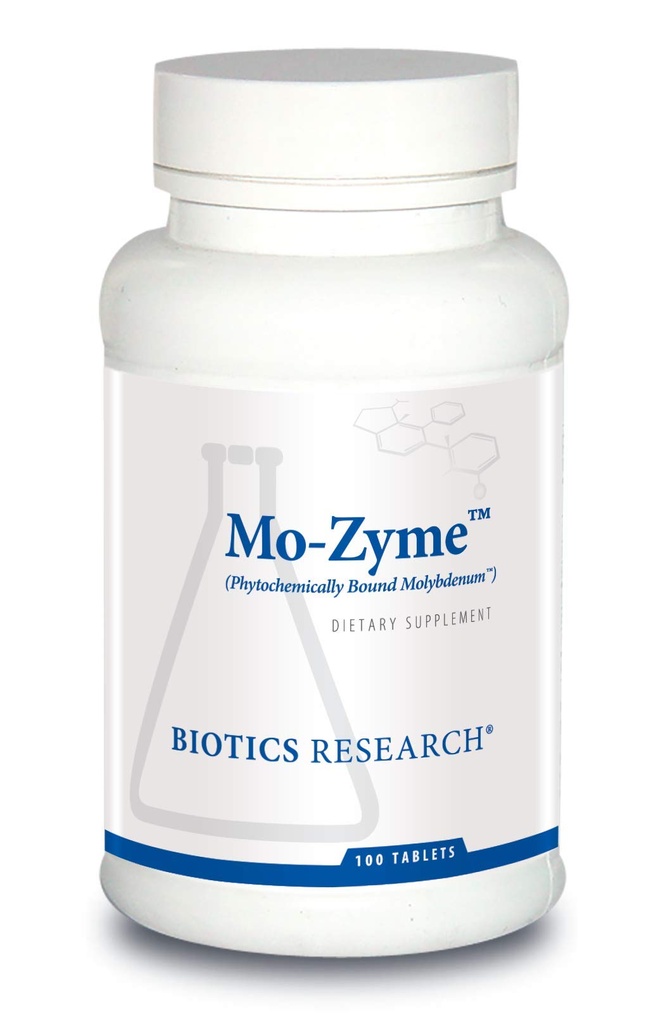 Biotica Onderzoek Mo-Zyme Molybdeen 50 microgram, Leverondersteuning, Ontgifting, Essentiële Trace Element, Gezond Metabolisme, Antioxidant Ondersteuning 100 tabletten