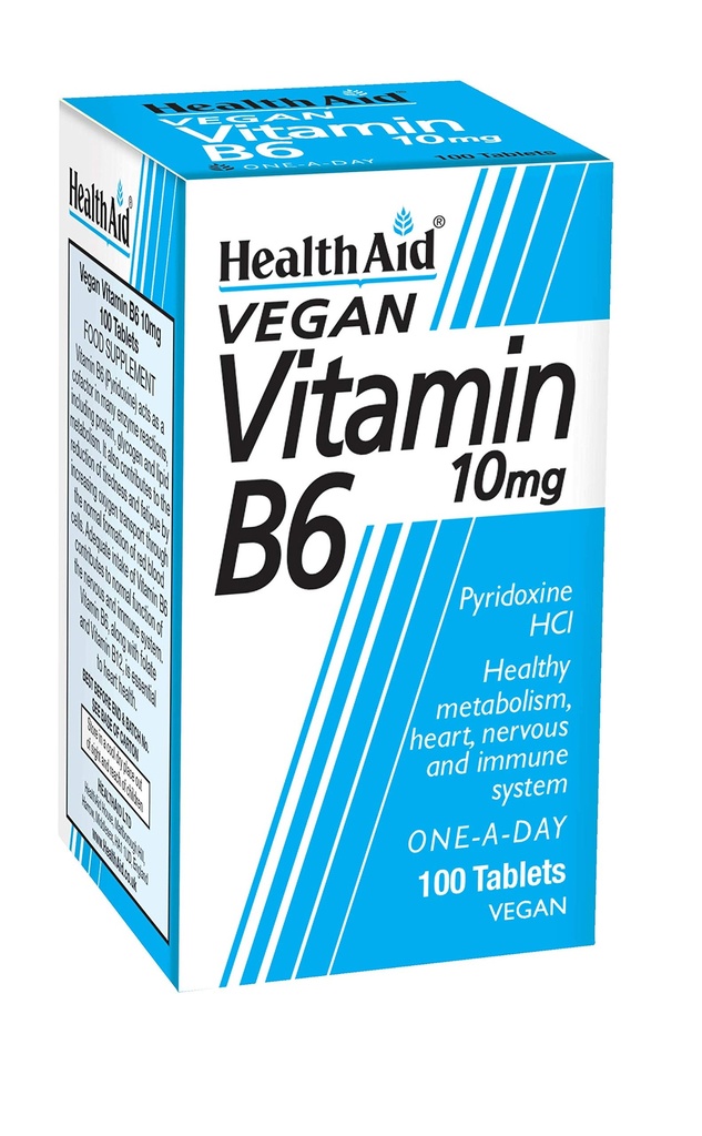 Gezondheidshulp Vitamine B6 (Pyridoxine HCl) 10mg 100 tabletten