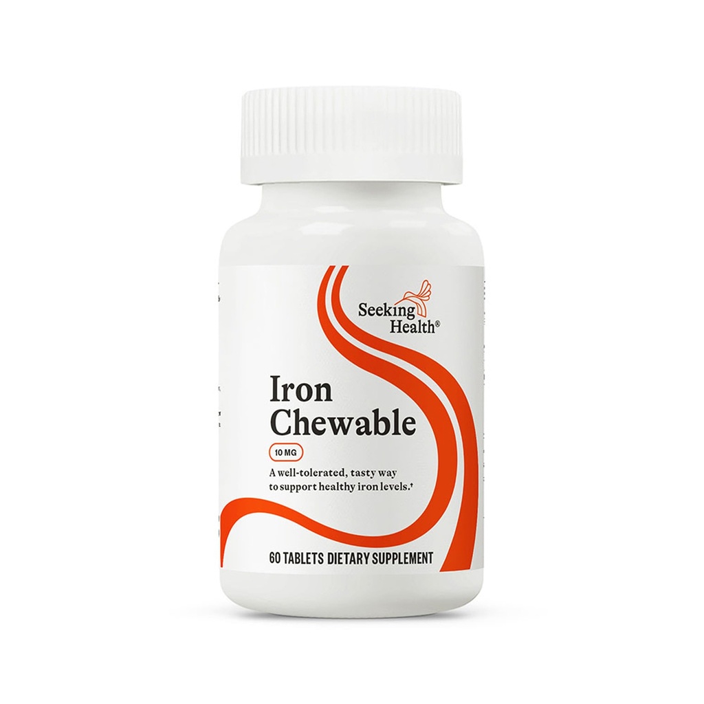 Op zoek naar gezondheid ijzer kauwbaar - mineraal supplement ter ondersteuning van gezond metabolisme - supplement helpt spierfunctie bij mannen en vrouwen - energie ondersteuning supplement - 10 mg, 60 tabletten