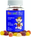 Gummi King Vitamin-D Supplement, Aardbei/Citroen/Orange/Grape/Cherry/Grapefruit, 60 Tellen