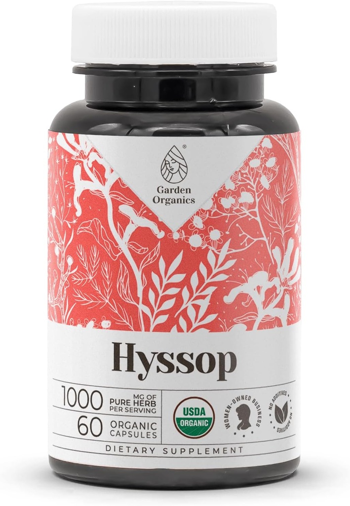Hyssop USDA Biologische 60 Capsules 