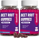 Beetwortel Gummies, Beetwortel Zachte Kauwen met bieten, druivenzaadextract en bietenwortelpoeder, veganistisch, niet-GMO, 120 telling