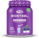 BioSteel Zero Sugar Hydration Mix, Geweldige Proeverij Hydration met 5 Essentiële Elektrolyten, Grape Flavor, 100 porties per Tub