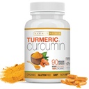 Kurkuma Curcumine met Piperine 1500mg, 90 Tellen