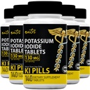 Nature's Fusions Kaliumiodide Tablets (verpakking van 5) 130mg - 700 Tablets EXP 10/2032 - YODO Naciente - KI Pillen - Yoduro de Potasio