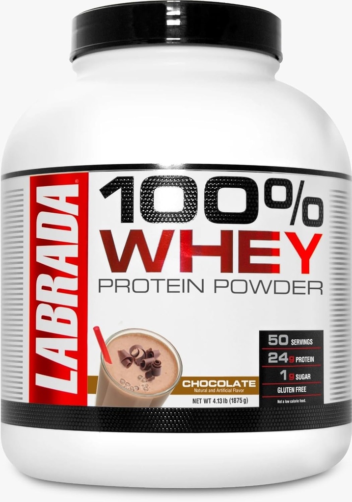 Labrada Voeding 100% Wei Proteïne Chocolade 4,13 Pond