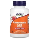 NOW Foods Pantothenic Acid 500mg, 100 Capsules (verpakking van 1)