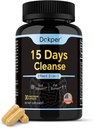 Natuurlijke reiniging Detox, 15 dagen 2-in-1 Gut Support, Colon Reiniging voor mannen & vrouwen, Senna Leaf, Cascara Sagrada, Psyllium Seed Husk Powder, Aloë Vera Extract, 30 capsules