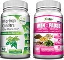 GreeNatr Pure Moringa Oleifera for Mood Enhancement Plus Menopauze Support Complex for Hot Flashes, Night Sweats & Mood Swings Relief