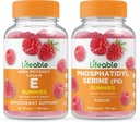 Levensvatbare Vitamine E + Fosfatidylserine (PS), Gummies Bundle - Grote Proeverij, Vitaminesupplement, Glutenvrij, GGO-vrij, Kauwgom