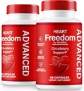 (2 Pack) Heart Freedom Capsules, Official HeartFreedom Pillen - Sustains Energy and Health, Heart Freedom for Circulatie Support, All Natural Detox Glyco Optimizer, Premium Formula (120 Capsules)