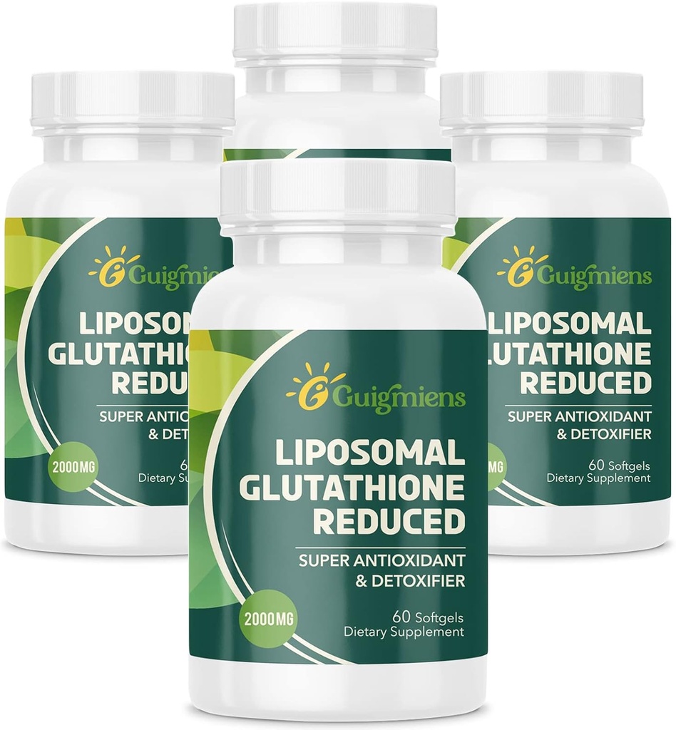 Liposomale Glutathion 2000 MG,10x Betere Absorptie,Glutathione Supplement met Hyaluronzuur + Collageen Peptide + Resveratrol, Krachtige Antioxidant,Health Aging,Immune Health,240 Tel.